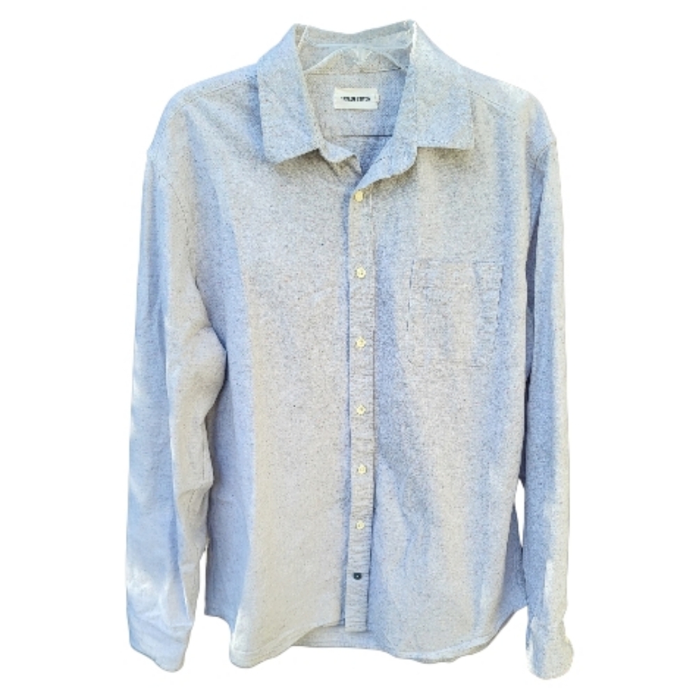 Taylor Stitch The Jack Oxford Button-Down Shirt Gray w/ colored flecks-Size 44